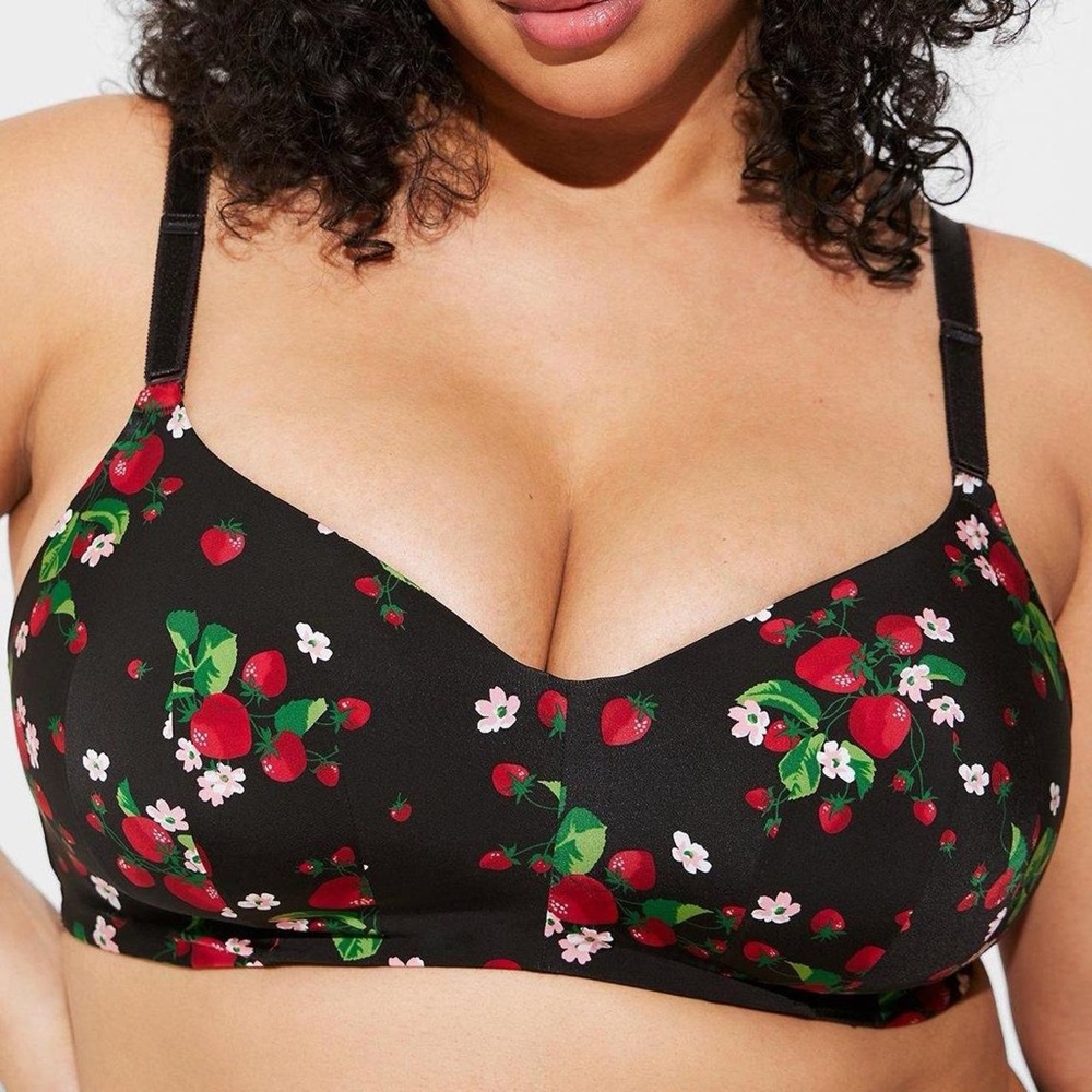 42C STRAWBERRY WIRE FREE BRA